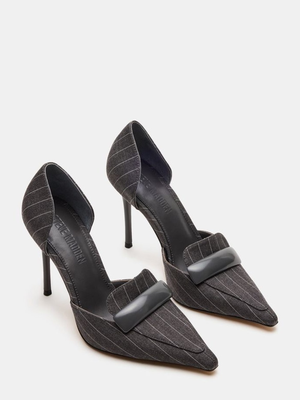 Steve Madden Delphini Pinstripe Pointed-Toe D'Orsay Pumps Size 8.5
